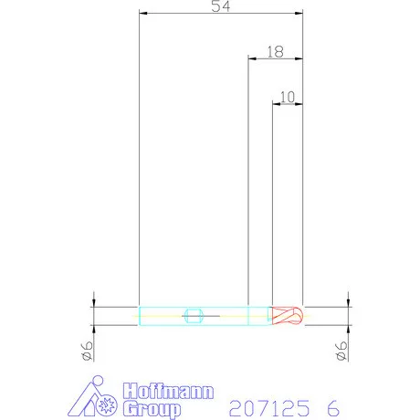 Holex VHM teljes rádiuszmaró 6 mm