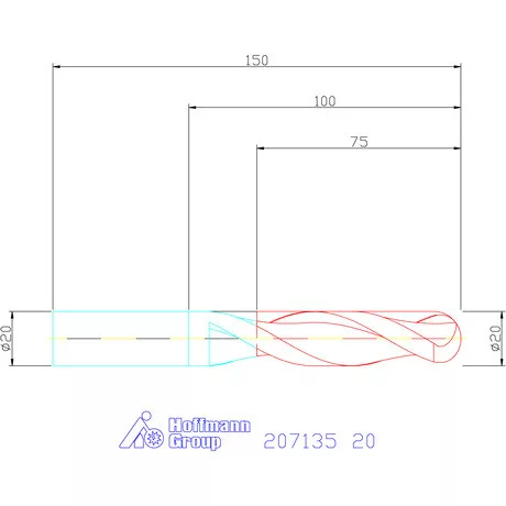 Garant VHM teljes rádiuszmaró 20 mm