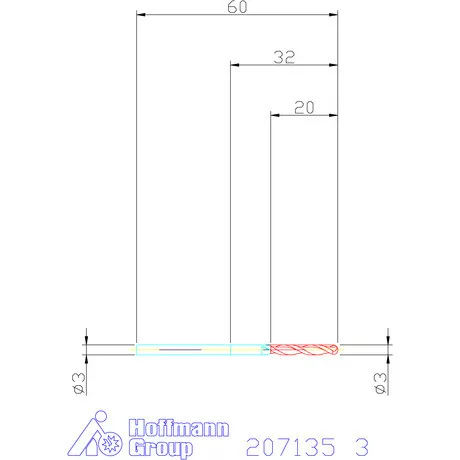 Garant VHM teljes rádiuszmaró 3 mm