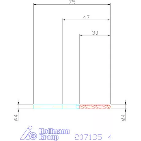 Garant VHM teljes rádiuszmaró 4 mm