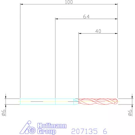 Garant VHM teljes rádiuszmaró 6 mm