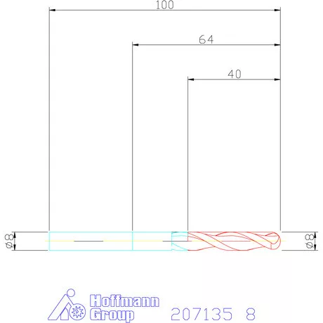 Garant VHM teljes rádiuszmaró 8 mm