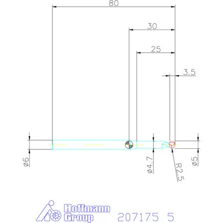 Garant VHM gömbvégű maró 220° 5 mm