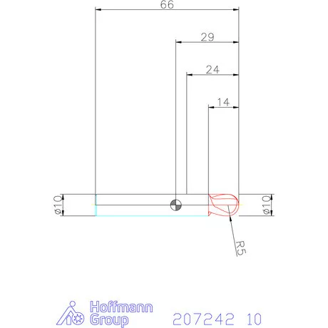 Garant Garant Master Steel VHM teljes rádiuszmaró HPC 10 mm