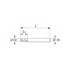 Garant Garant Master Steel VHM teljes rádiuszmaró HPC 3/6 mm