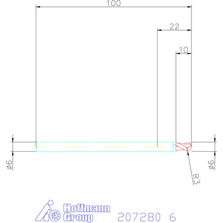 Garant VHM teljes rádiuszmaró HPC 6 mm