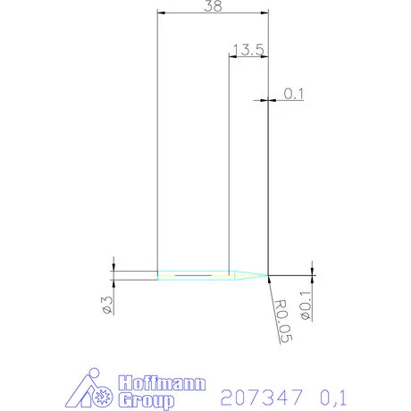 Garant Garant Diabolo VHM nagy pontosságú teljes rádiuszmaró HPC 0,1 mm