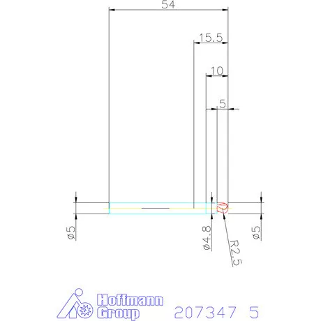 Garant Garant Diabolo VHM nagy pontosságú teljes rádiuszmaró HPC 5 mm