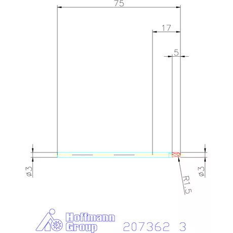 Garant Garant Diabolo VHM teljes rádiuszmaró HPC 3 mm