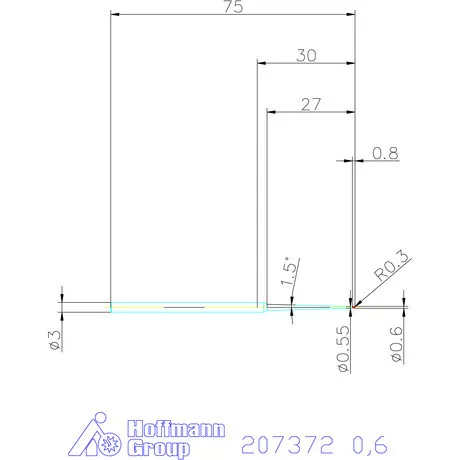 Garant Garant Diabolo VHM gömbvégű maró HPC 0,6 mm