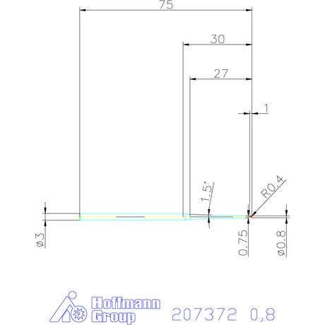 Garant Garant Diabolo VHM gömbvégű maró HPC 0,8 mm