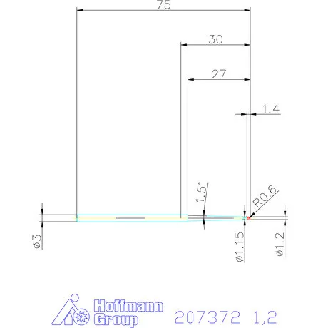 Garant Garant Diabolo VHM gömbvégű maró HPC 1,2 mm