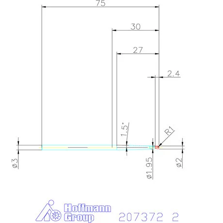 Garant Garant Diabolo VHM gömbvégű maró HPC 2 mm