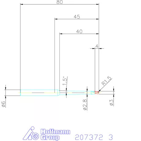 Garant Garant Diabolo VHM gömbvégű maró HPC 3 mm