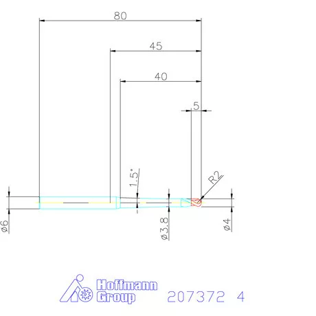 Garant Garant Diabolo VHM gömbvégű maró HPC 4 mm