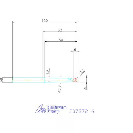 Garant Garant Diabolo VHM gömbvégű maró HPC 6 mm