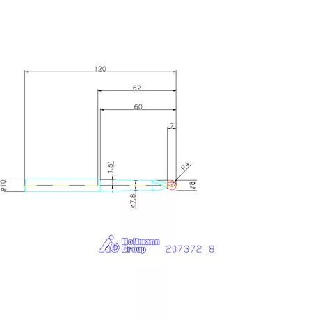 Garant Garant Diabolo VHM gömbvégű maró HPC 8 mm