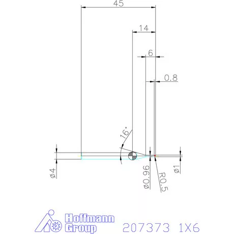 Garant Garant Diabolo VHM rádiusz másolómaró 1X6 mm