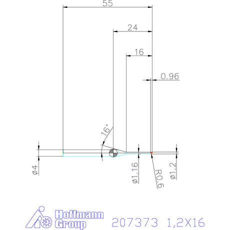 Garant Garant Diabolo VHM rádiusz másolómaró 1,2X16 mm