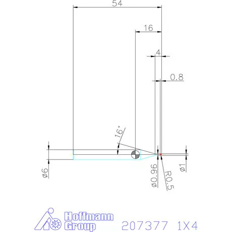 Garant Garant Diabolo VHM rádiusz másolómaró 1X4 mm
