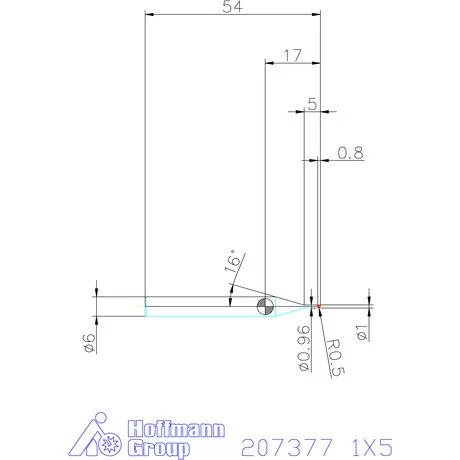 Garant Garant Diabolo VHM rádiusz másolómaró 1X5 mm