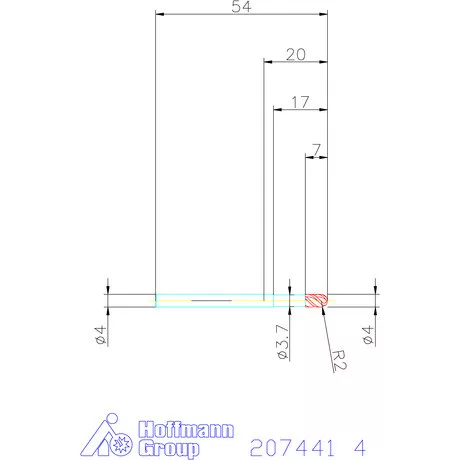 Garant VHM teljes rádiuszmaró 4 mm