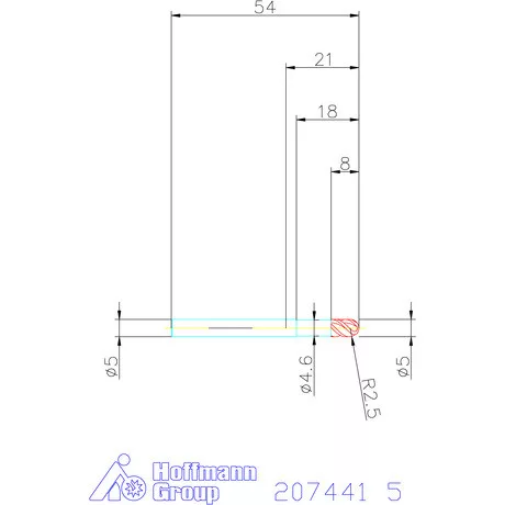 Garant VHM teljes rádiuszmaró 5 mm
