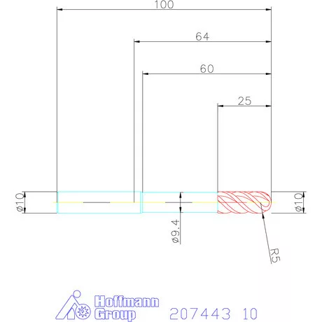 Garant VHM teljes rádiuszmaró 10 mm