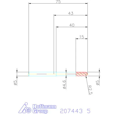 Garant VHM teljes rádiuszmaró 5 mm