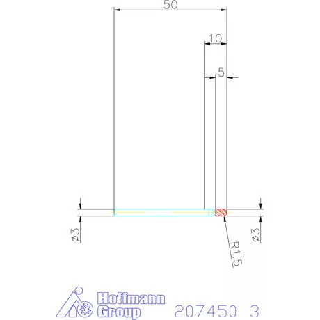 Garant VHM teljes rádiuszmaró MTC 3 mm