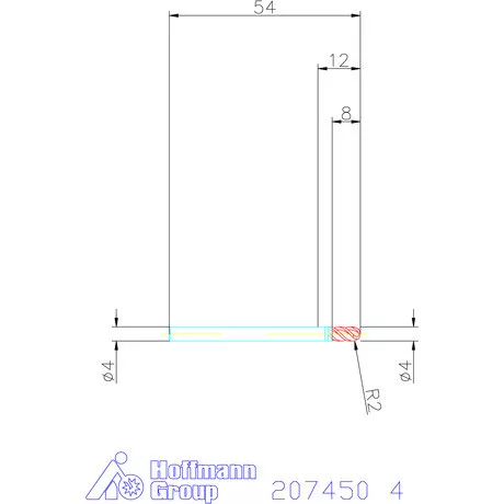 Garant VHM teljes rádiuszmaró MTC 4 mm