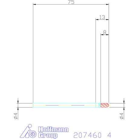 Garant VHM teljes rádiuszmaró MTC 4 mm