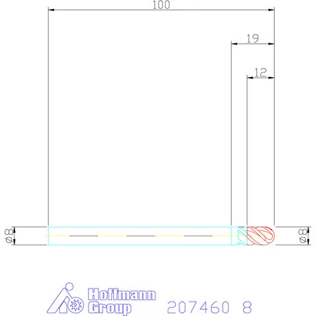 Garant VHM teljes rádiuszmaró MTC 8 mm