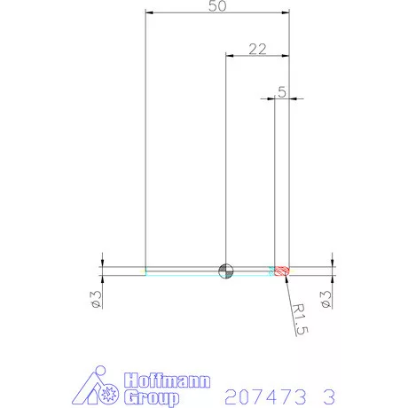 Garant Garant Master INOX VHM teljes rádiuszmaró HPC 3 mm