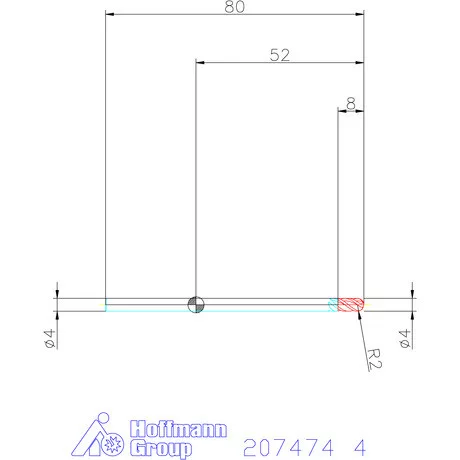 Garant Garant Master INOX VHM teljes rádiuszmaró HPC 4 mm