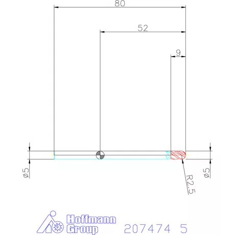 Garant Garant Master INOX VHM teljes rádiuszmaró HPC 5 mm