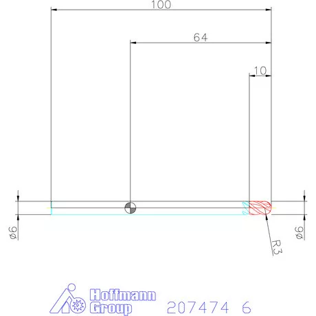 Garant Garant Master INOX VHM teljes rádiuszmaró HPC 6 mm