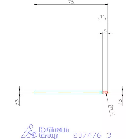Garant Garant Diabolo VHM teljes rádiuszmaró HPC 3 mm
