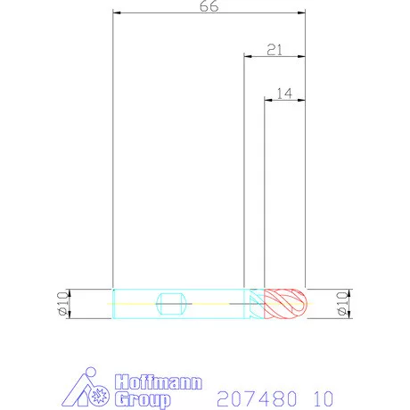 Garant VHM teljes rádiuszmaró HPC 10 mm