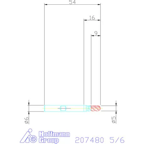 Garant VHM teljes rádiuszmaró HPC 5/6 mm