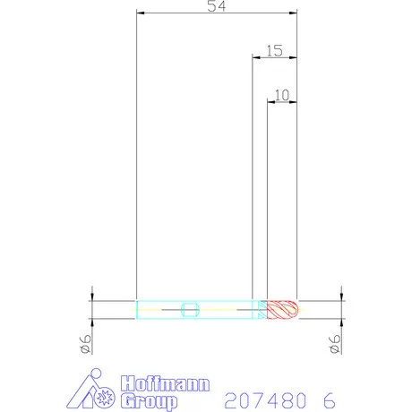 Garant VHM teljes rádiuszmaró HPC 6 mm