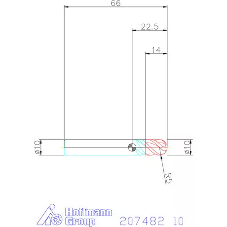 Garant Garant Master Titan VHM teljes rádiuszmaró HPC 10 mm