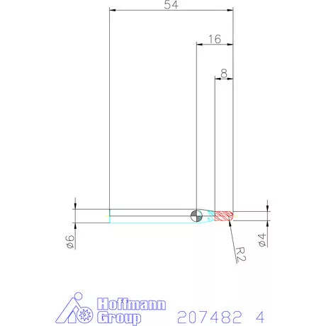 Garant Garant Master Titan VHM teljes rádiuszmaró HPC 4 mm
