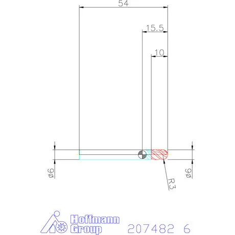 Garant Garant Master Titan VHM teljes rádiuszmaró HPC 6 mm