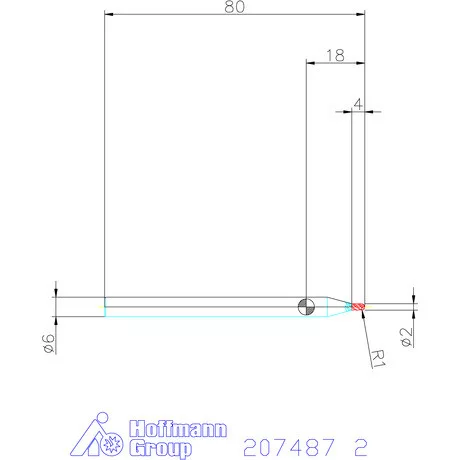 Garant Garant Master Titan VHM teljes rádiuszmaró HPC 2 mm