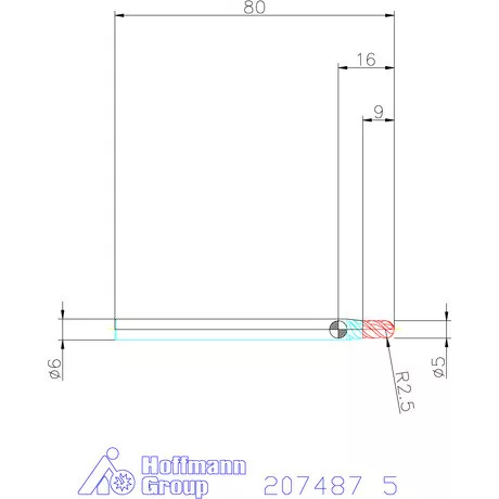 Garant Garant Master Titan VHM teljes rádiuszmaró HPC 5 mm