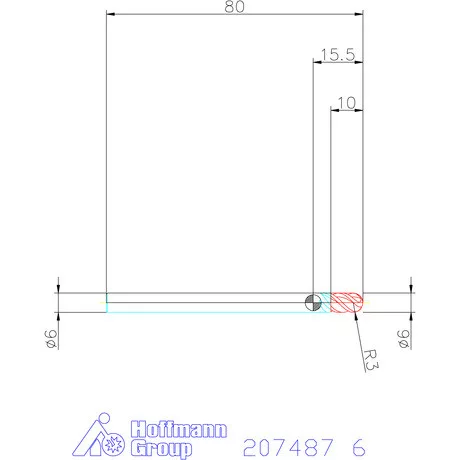 Garant Garant Master Titan VHM teljes rádiuszmaró HPC 6 mm