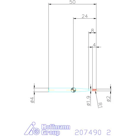Garant Garant Master Steel VHMteljes rádiuszmaró HPC 2 mm