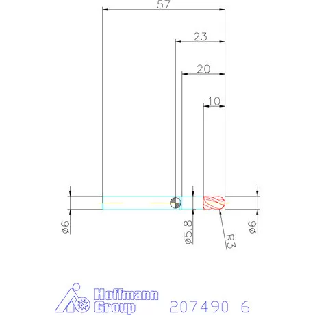 Garant Garant Master Steel VHMteljes rádiuszmaró HPC 6 mm