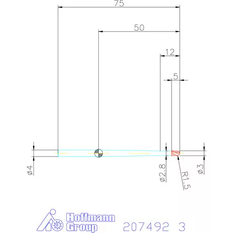 Garant Garant Master Steel VHMteljes rádiuszmaró HPC 3 mm